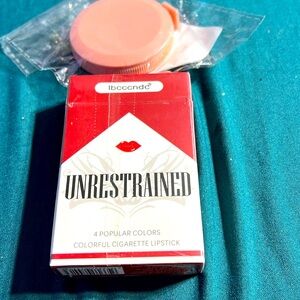 Cigarette style lipsticks for colors in one box and tape measure
